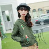 2015秋季女装新款日系棒球服韩版学生风衣短外套薄款夹克开衫短款