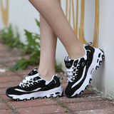 新款透气轻质韩国黑白熊猫鞋斯凯奇女鞋男鞋休闲情侣鞋运动跑步鞋