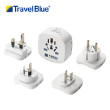TravelBlue/蓝旅 全球通用万能转换插座双USB插头出国旅行套装