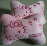 粉色汽车头枕车枕头靠枕颈枕脖子枕可爱猫卡通内饰车用头枕对装