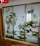 上海贴心铝合金卧室衣柜门 橱柜推拉移门 强化玻璃壁柜门厂家直销