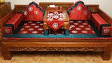 新中式古典定制定做罗汉床垫子实木家居坐垫红木沙发座垫棕垫拆洗