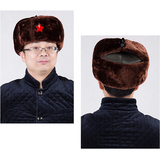帽子男士雷锋帽女冬季韩东北护耳帽冬天骑车防寒帽保暖帽子老人帽