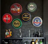 复古啤酒盖墙面装饰挂饰创意铁皮画墙饰酒吧咖啡厅墙上装饰品壁饰