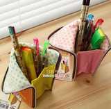 韩国正品维尼熊轻松熊儿童卡通笔袋小学生文具可站立的笔袋文具盒