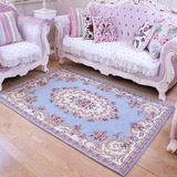 湛蓝地中海客厅地毯茶几垫毯卧室大地毯欧式美式复古床边地毯子