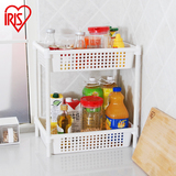 爱丽思IRIS 环保树脂2层架厨房置物架收纳架多功能收纳架