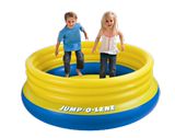 送电泵正品INTEX48267圆形跳跳乐蹦蹦床弹跳床充气床海洋球池玩具