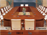 8米油漆木皮会议桌 现代中式 培训桌 时尚高档 大型办公桌 开会桌