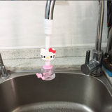 Hello Kitty 凯迪猫 KT 可爱卡通 叮当 水龙头花洒旋转 节水器