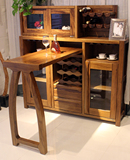乌金木家具，乌金木酒柜，纯实木酒柜，2016年新款中式酒柜