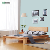 特价实木床橡木日式双人床1.8 1.51.2米单人床环保现代简约定做