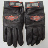 Harley-Davidson 哈雷 火焰 盾牌 摩托车手套 真皮手套 赛车手套