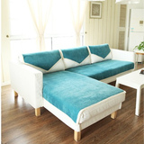 防滑沙发巾罩布艺冬季沙发垫坐垫子四季木沙发垫灰色蓝色沙发垫