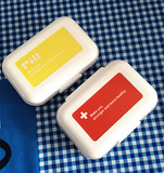 迷你小药盒8格 多格分药盒 便携药品收纳盒密封分装药片盒7天一周