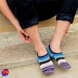 夏秋季男士船袜隐形浅口短筒袜吸汗透气简约条纹棉袜低帮薄款袜子