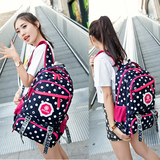 韩版大学生高中学生书包女生双肩包学院风运动旅行电脑帆布潮背包