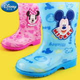 儿童雨鞋男童女童韩国 迪士尼宝宝防滑中筒雨靴学生胶鞋小孩水鞋