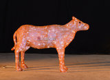 动物3D造型灯LED发光灯圣诞节装饰灯户外 LED树灯水晶滴胶发光牛