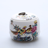 茶叶罐陶瓷茶叶罐包装盒茶盒大号密封罐带盖茶叶桶便携存储罐创意
