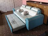 布艺沙沙发床发现代简约大小户型客厅转角皮布沙发组合家具可清洗