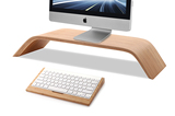 简约苹果iMac一体机实木桌面支架苹果一体机电脑增高架实木制底座