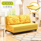 心居家品 沙发床可折叠1.5米1.8米1.2米双人两用实木布艺多功能