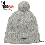 美国代购正品Fred Perry FP麦穗男女羊毛毛线帽子针织帽秋冬保暖