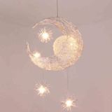 现代简约星星月亮吊灯创意个性客厅灯卧室灯儿童房灯餐厅灯具