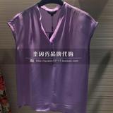 代购JESSIE杰西专柜正品2016年夏装新款上衣 JXSCB389 Z1紫色