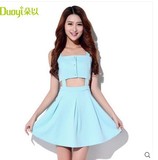 duoyi 专柜正品 2015春装新品 吊带 连衣裙30YC82725原价299
