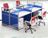 舒特迪职员工电脑办公桌子四人组合玻璃屏风工作位可定制限时优惠