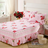 靓妆家纺单件床裙床罩单品新婚床上用品床罩1.5米床可爱床套1.8米