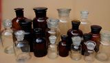 试剂瓶棕色透明细口瓶广口瓶带盖磨口药剂瓶试验瓶化工样品玻璃瓶