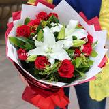 上海11朵红玫瑰鲜花店同城速递生日鲜花徐汇杨浦普陀浦东送花上门