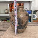 热卖梅州国宝 明代 青花开片老龙罐(包真包老)古董 瓷器 A102312