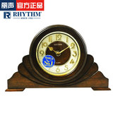 RHYTHM丽声座钟表卧室客厅办公室欧式复古台钟实木座钟 CRG108