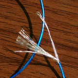 蓝色女神线外径0.73MM美国进口线材diy耳机线音箱线对录线延长线
