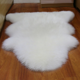 澳洲纯羊毛地毯卧室床边客厅毯整张羊皮沙发垫飘窗垫欧式定做地垫