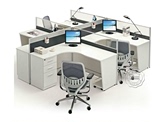 员工屏风办公桌卡位组合 单人位职员桌 隔断办公桌子 电脑工作位