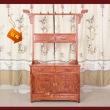 特价中式明清古典红木家具非洲黄花梨龙头衣帽架储物柜实木挂衣架