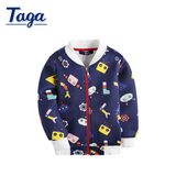 TAGA童装儿童外套男春秋装男童太空棉外套棒球服上衣外衣2016新款