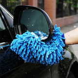 凌匠 洗车手套 擦车手套 双面雪尼尔珊瑚虫毛绒手套 汽车清洁用品