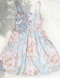 古典蔷薇 维多利亚镜花JSK背带吊带连衣裙lolita风格日常