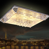 LED客厅专用灯房间灯长方形吸顶灯现代简约低压灯K9水晶灯包邮