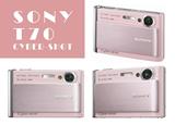 SONY索尼T70数码相机/卡片机/限量粉色/索尼电池/记忆棒/