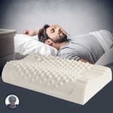 DayJoy枕头泰国天然乳胶枕芯颈椎枕头成人护颈枕头带枕套高密度