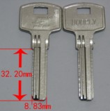 立式钥匙胚弹子锁-防盗门适用于 正反手E332 批发 胚 钥匙 钥匙胚