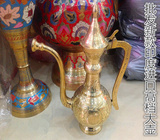 批发印度新款民族特色茶壶手工铜制品中号高档铜茶壶特价促销包邮