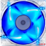 先马（SAMA）酷炫蓝LED14cm超静音游戏机箱风扇台式电脑散热器